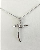 Halskette PG Gioielli Dame in Weißgold Diamante 0.01 Ct CRD364 - CRD364
